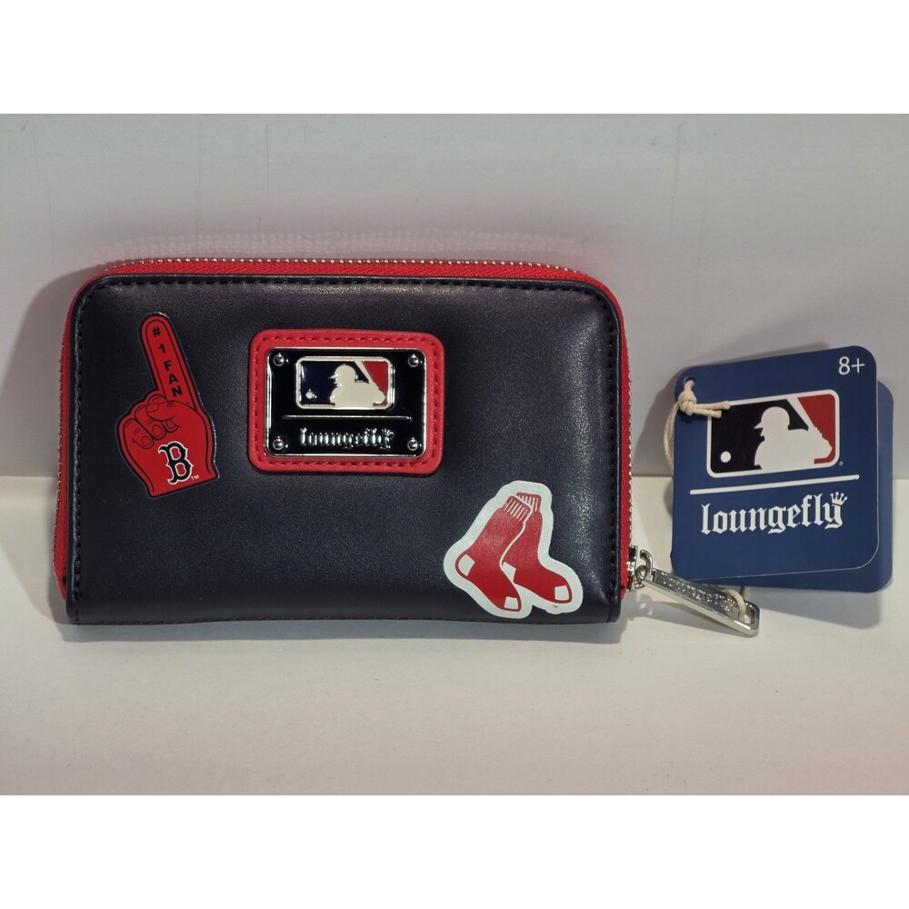 LOUNGEFLY MLB Boston Red Sox Patches Zip Around Wallet